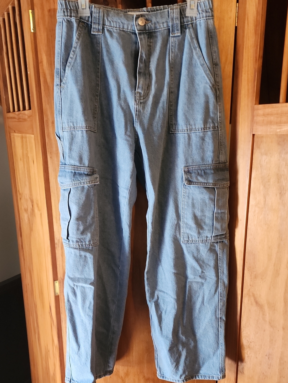 Wax Jean Light Blue Women's Cargo Pants